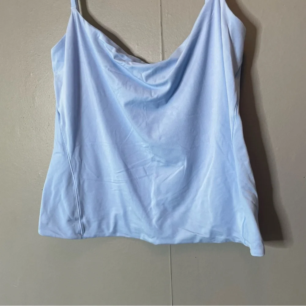 Lululemon Wundermost Ultra-Soft Nulu Spaghetti-Strap Cami Tank Sinatra blue Med - Picture 8 of 12